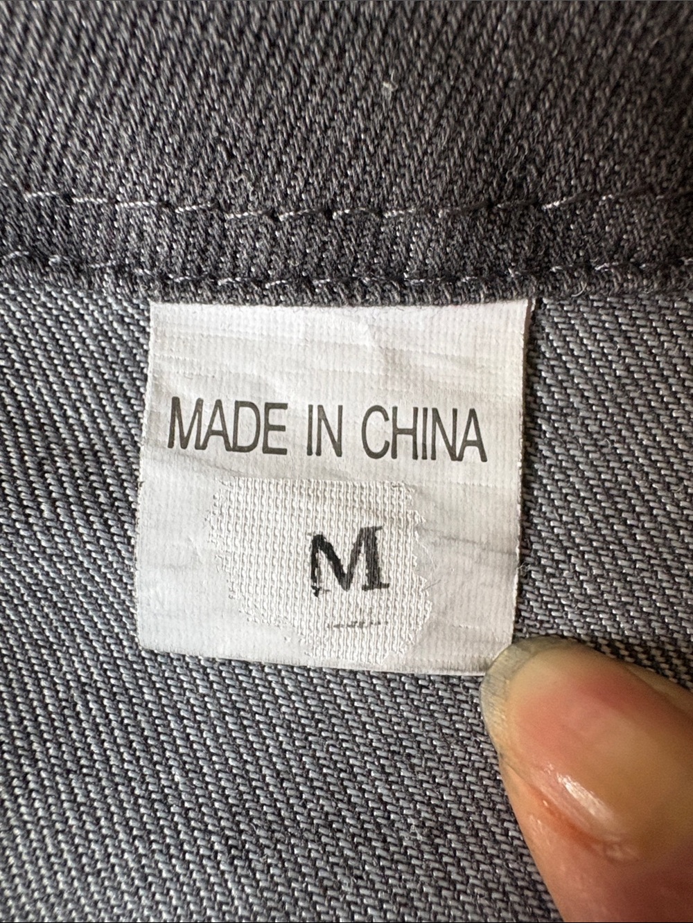 Washed Black Denim Button-Up Shirt NWOT - Picture 10 of 10